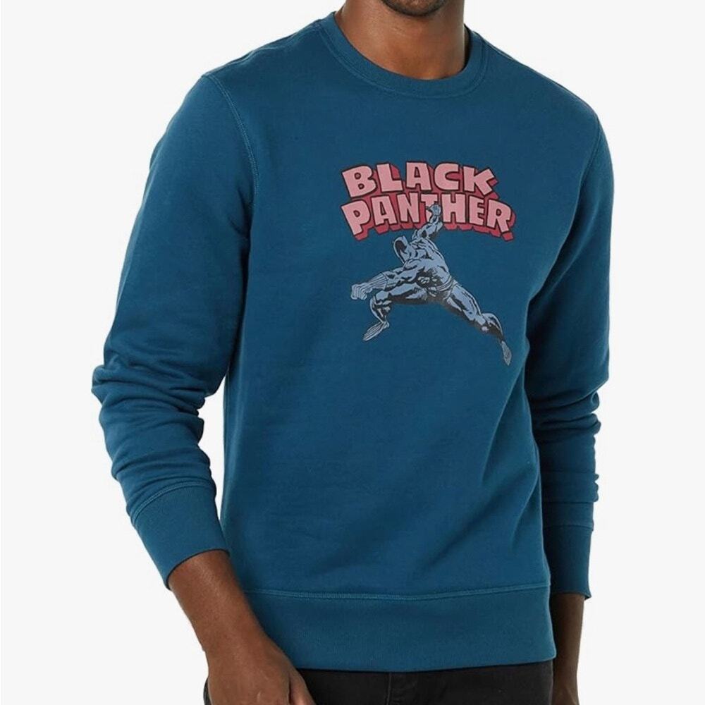 Marvel Black Panther Men's Crewneck Sweater- NWT